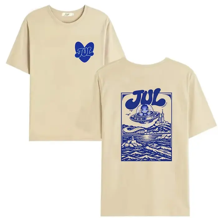 T-shirt Oversize Rapper Jul pour Homme et Femme – Vêtement Tendance Hip Hop à Manches Courtes