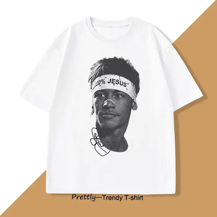 Neymar-T-shirt à Manches Courtes en Coton pour Homme