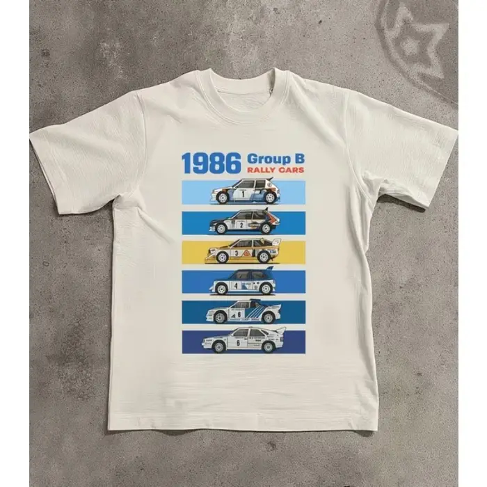 T-shirt pour homme 1986 Rallye Groupe B