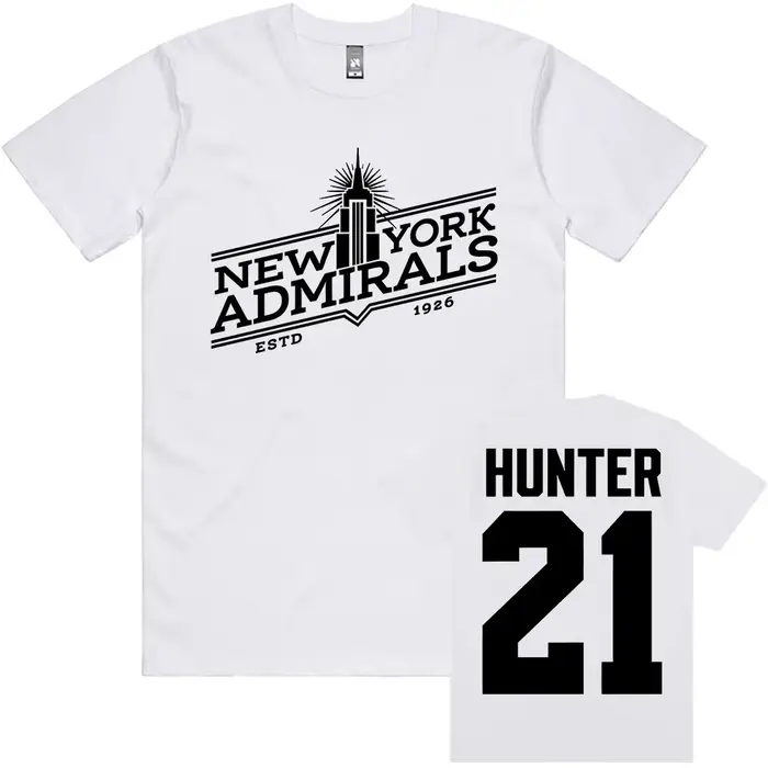Scott Hunter 21 New York amirals T-shirt chauffé rénovation TV T-shirt coton hommes femmes mode ampl