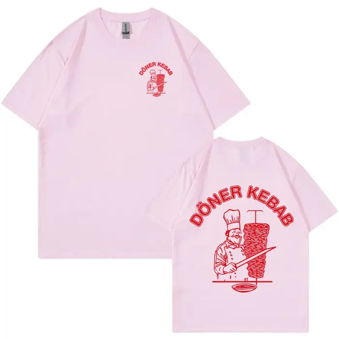 Doner Kebab T-shirt graphique drôle hommes mode été coton à manches courtes T-shirts décontracté surdimensionné