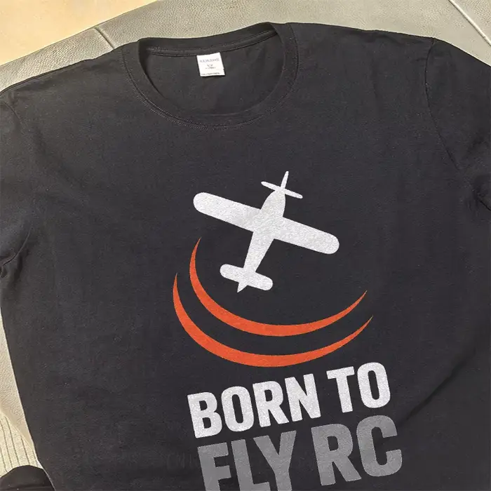 Mode été pour son t-shirt Born To Fly Rc avion Logo à manches courtes entraînement col rond
