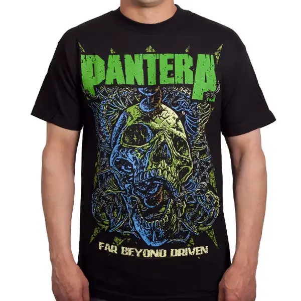T-shirt Pantera Collage Band 100% coton