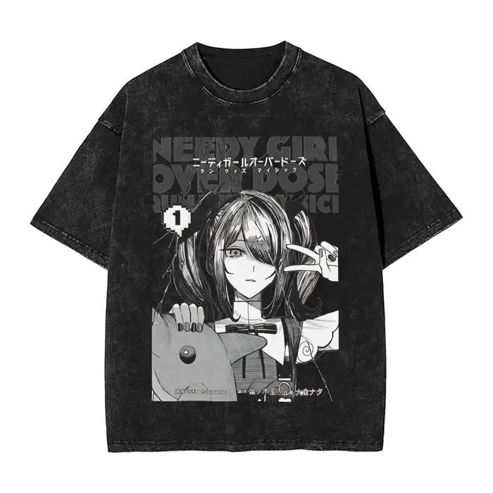 Harajuku chemises lavées nécessiteux Streamer surcharge Merch rétro T-Shirts haute rue Streetwear à 