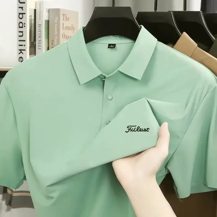 Polo classique en coton imprimé