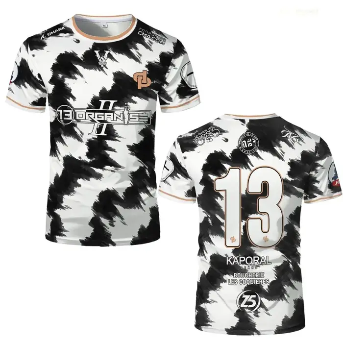 Nouveau JUL Marseille Rap maillot imprimé 13 organiser Hip Hop Football T-Shirt uniforme d'entraînement unisexe personnalisé Streetwear
