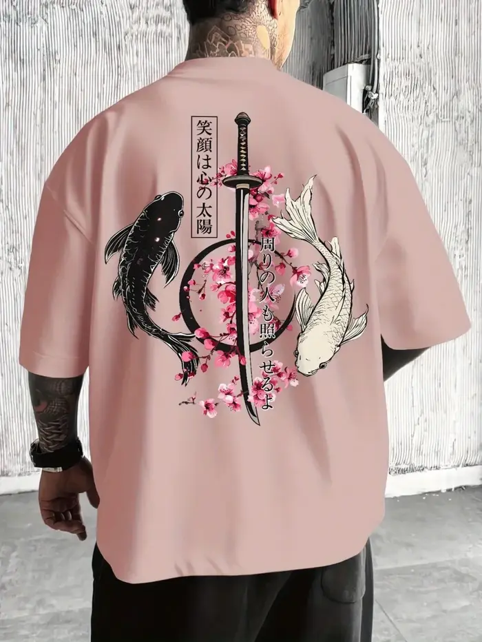 T-shirt d'été confortable et respirant à col rond pour hommes européens et américains, imprimé lettr
