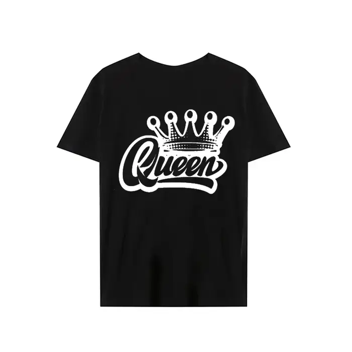 Roi reine couronne imprimer amoureux Couples T-shirt Harajuku femmes