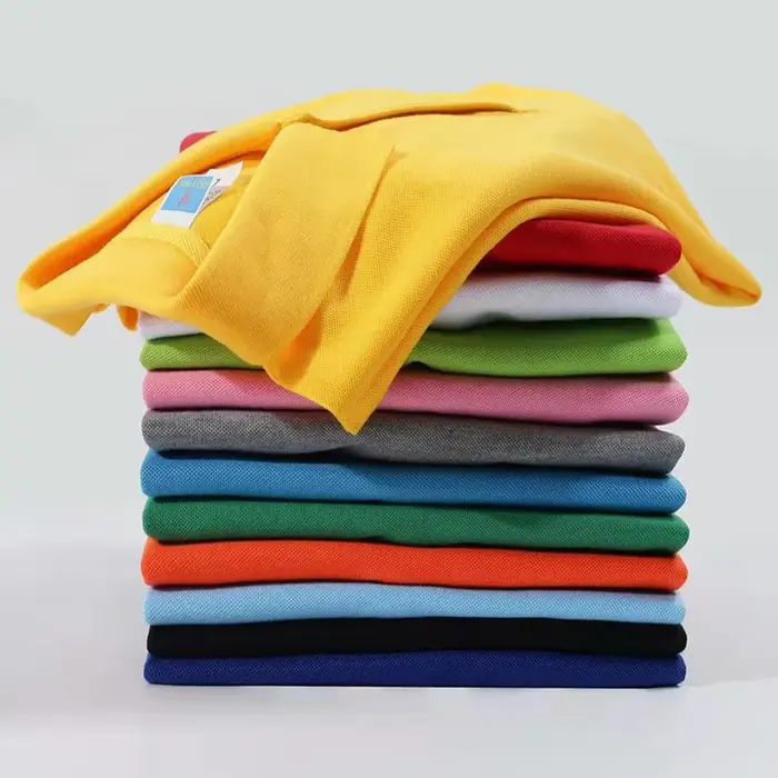 Polo décontracté avec logo personnalisé pour hommes et femmes