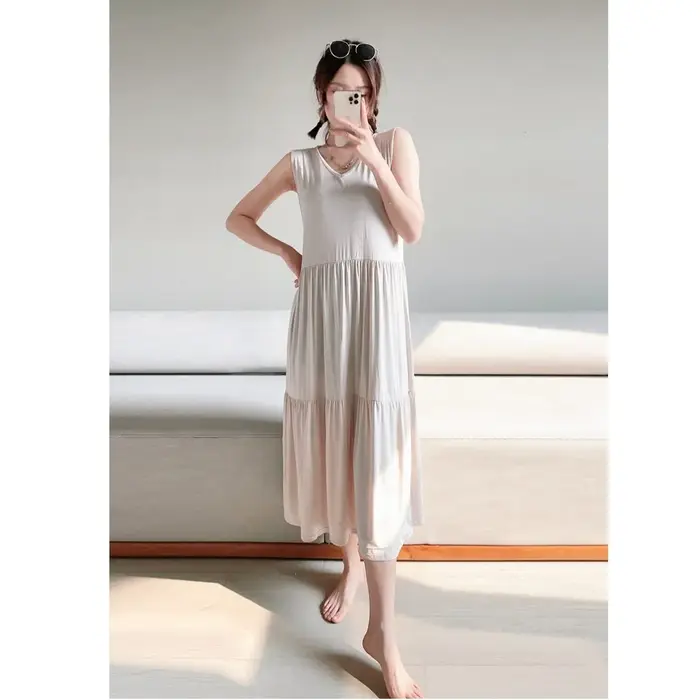 Robe longue à plusieurs niveaux pour femmes