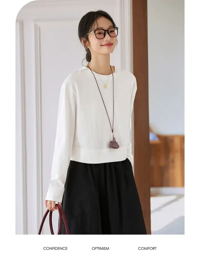 T-shirt en coton blanc pour femme VIMLY