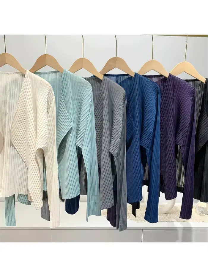 Miyake 2025 printemps haut plié pour les femmes