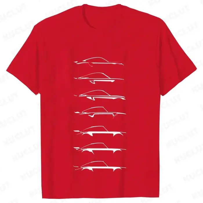T-shirt pour hommes, design de voiture de course automobile