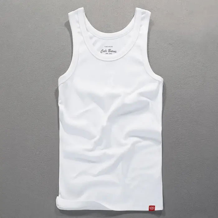 Débardeur blanc pour hommes