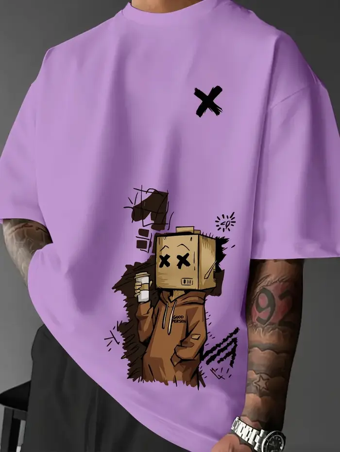 T-shirt col rond pour hommes