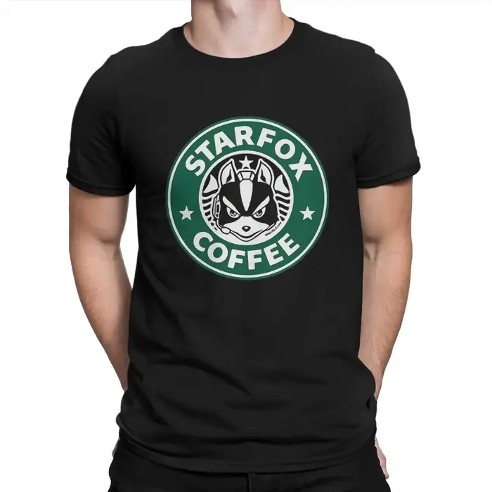 Star Fox-T-shirt à col rond pour hommes