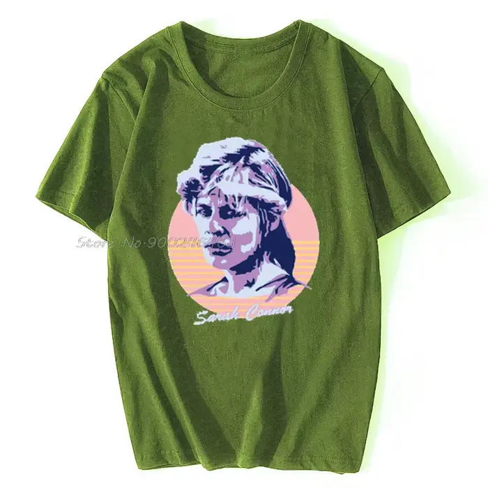 T-shirt en coton pour hommes et femmes, T-shirt Sarah Connor, Économie Hip Hop, Streetwear Harajuku,
