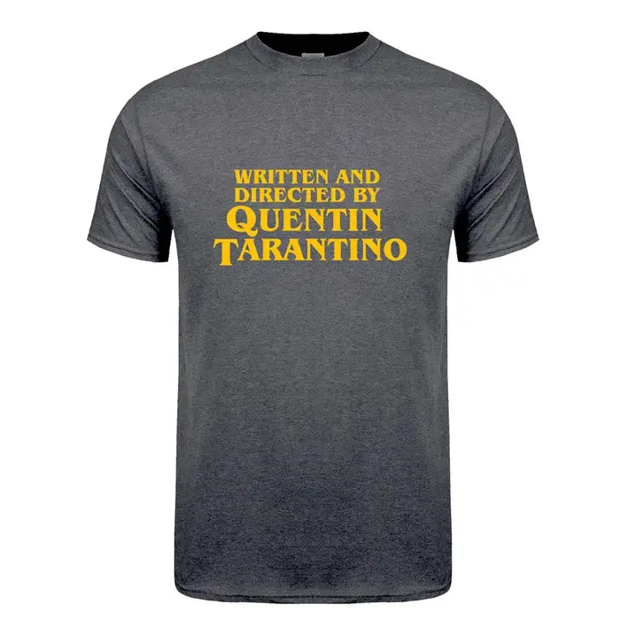 Écrit et dirigé par Quentin Tarantino T-Shirt homme unisexe t-shirts mode d'été à manches courtes hommes/femmes