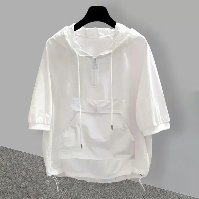 T-shirt à capuche à manches courtes pour hommes