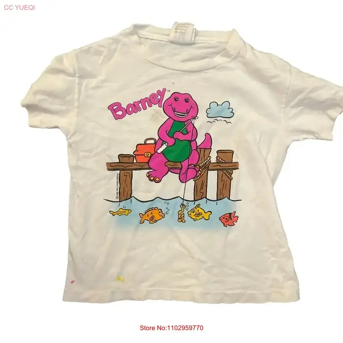 T-shirt Barney Cartoon S-5XL vintage délavé
