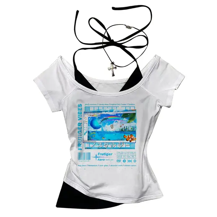 T-shirt Frutiger Aero pour femme