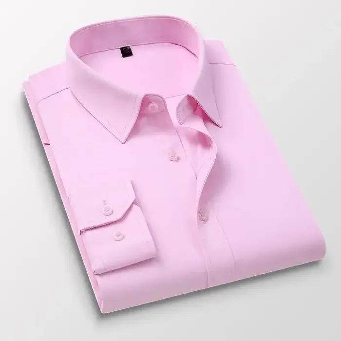 Chemise blanche à manches longues pour hommes