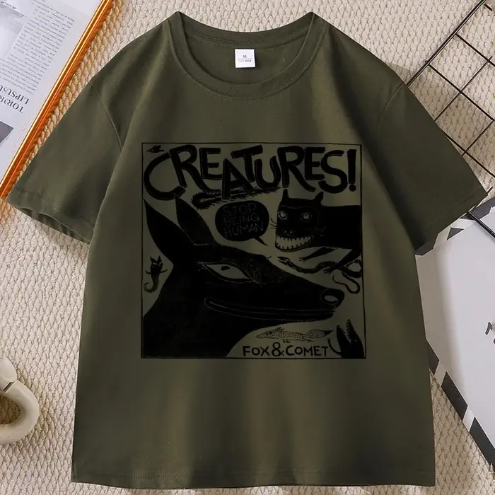 T-shirt imprimé d'animaux amusants pour hommes et femmes