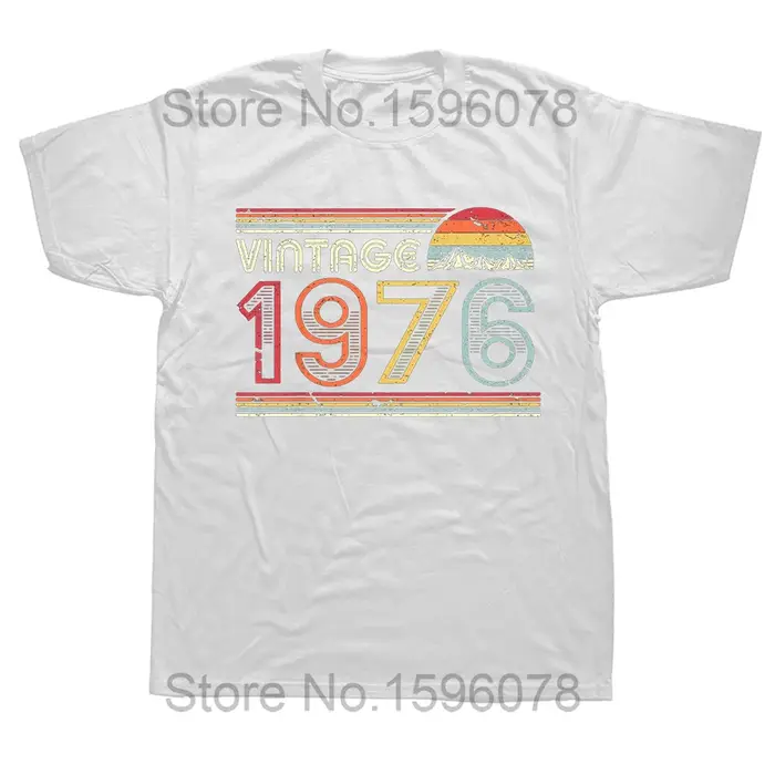 Drôle 48th classique 1976 Original t-shirts été graphique coton Streetwear à manches courtes cadeaux d'anniversaire T-shirt hommes vêtements