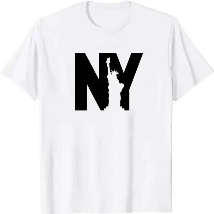 T-shirts imprimés graphiques NY pour hommes – Vêtements d'été décontractés