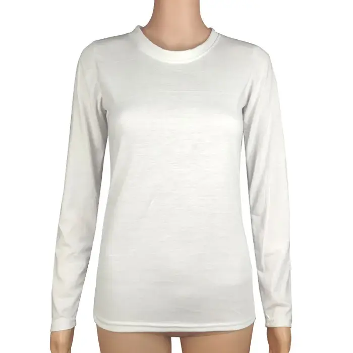 T-shirt fin à manches longues pour femmes