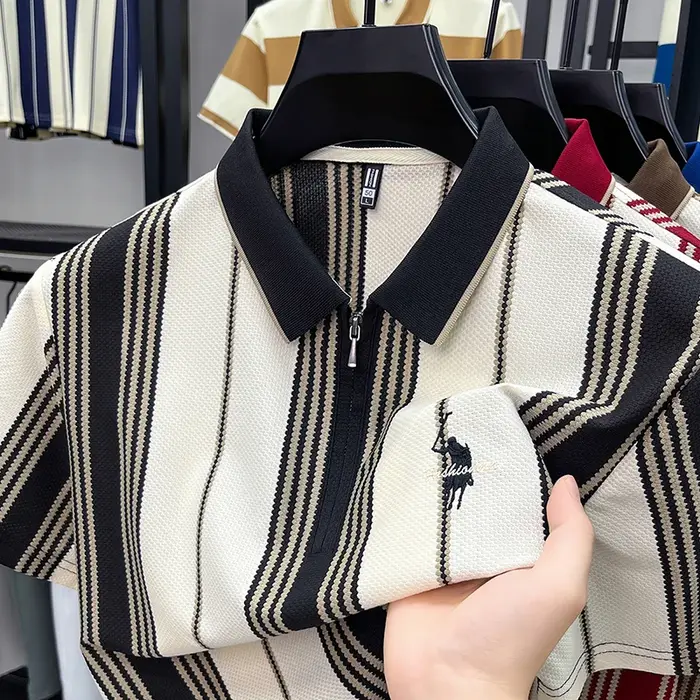 Polo à manches courtes avec col