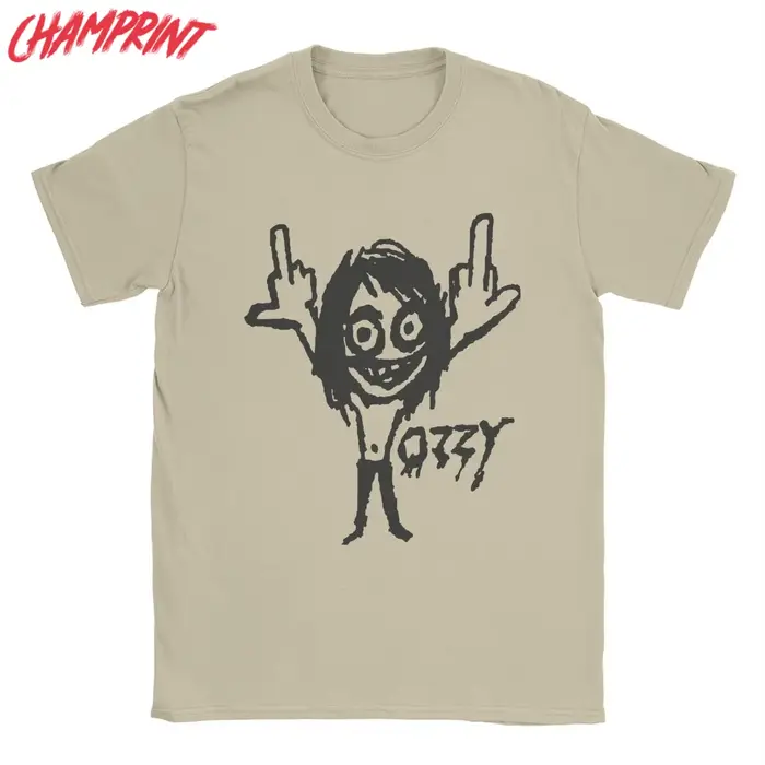 Génial Ozzy Osbourne T-Shirt pour hommes col rond 100% coton t-shirts à manches courtes