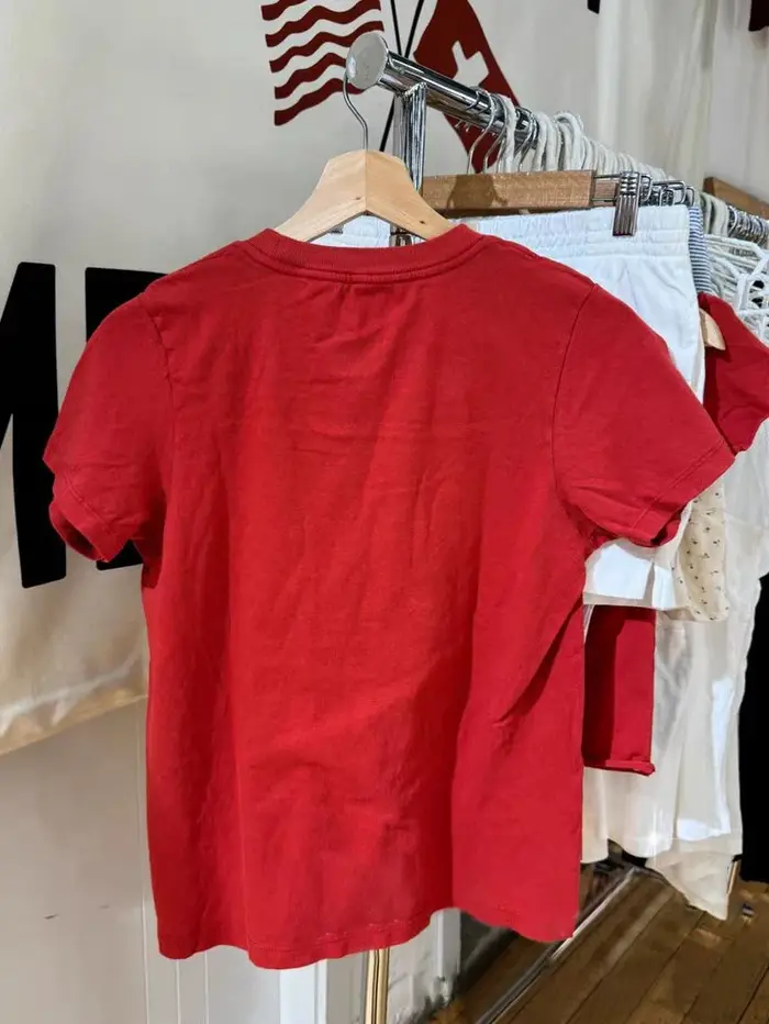 JELetter-T-shirt manches courtes col rond femme