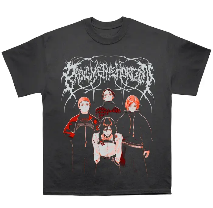 Bring Me The Horizon Faceless Band T-Shirt 100% coton