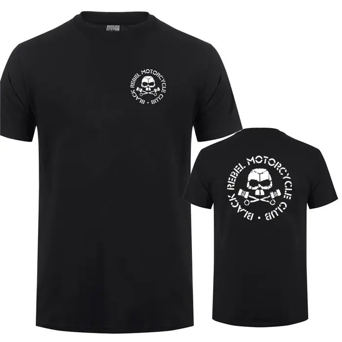 Black Rebel Motorcycle Club T Shirt pour hommes d'été Cool Cotton Short Sleeve MC
