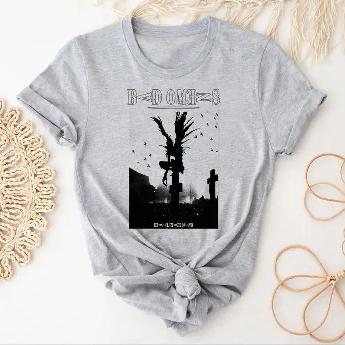 T-shirt graphique japonais Bad Omens pour femmes