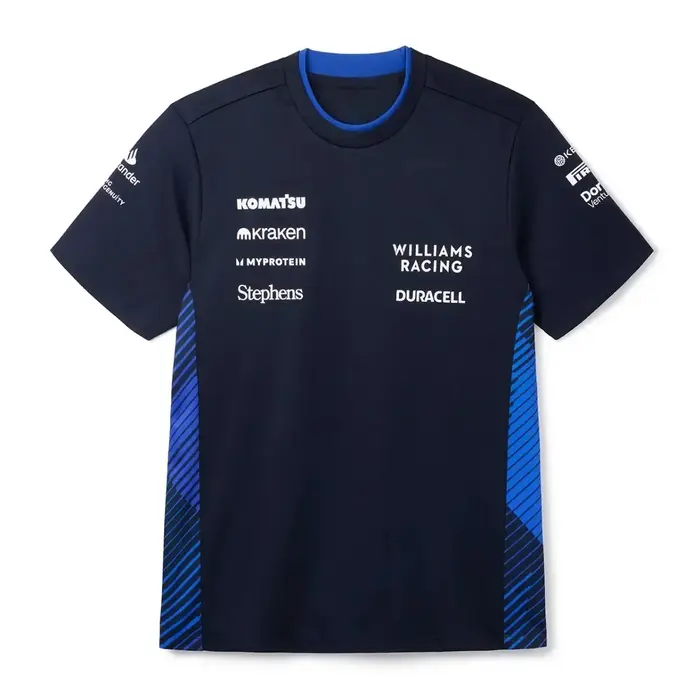 2025 nouveau T-shirt de course F1 Williams chemise de ventilateur Sports de plein air séchage rapide haut de cyclisme