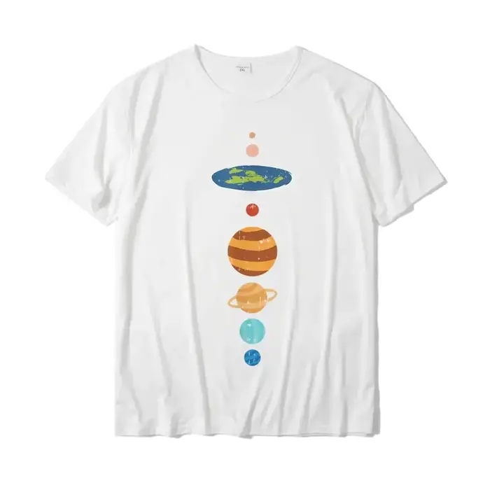 T-shirt plat en coton pour hommes