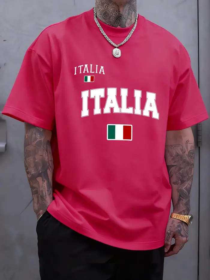T-shirt à col ras du cou pour hommes