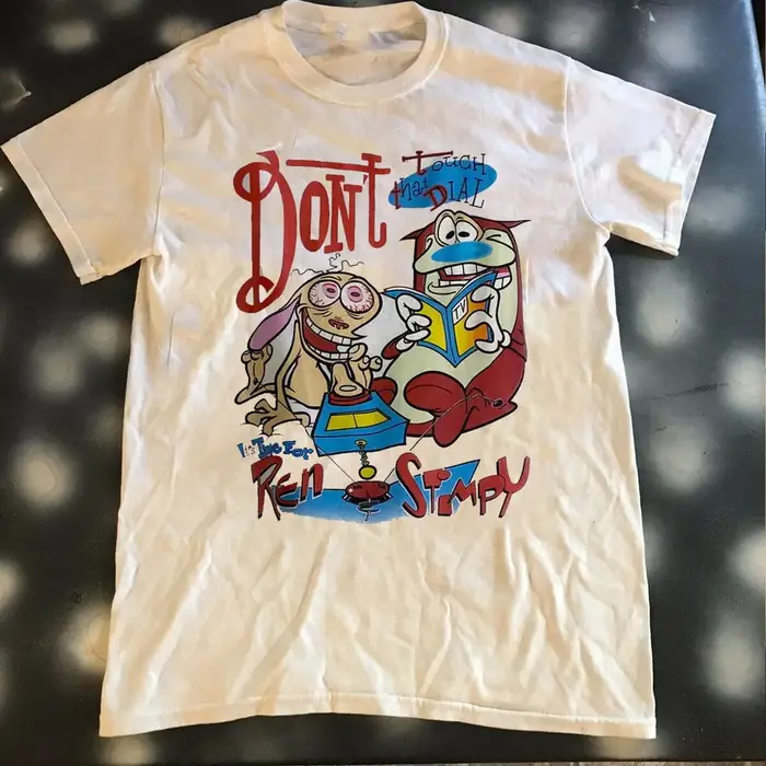 T-shirt graphique de dessin animé Ren & Stimpy