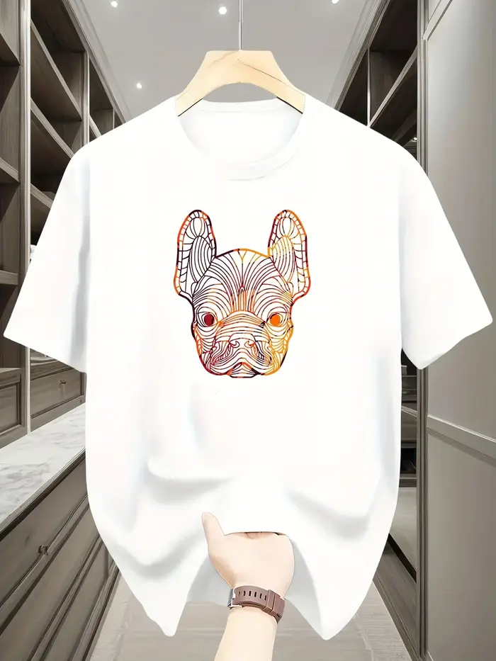 T-shirt graphique pour homme à manches courtes et col rond, imprimé Matador français