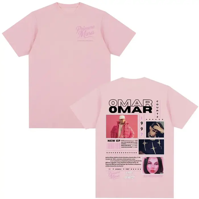 Omar Courtz Primera Musa Album Tour Merch T-shirt Hommes Femmes Vêtements Hip Hop Mode