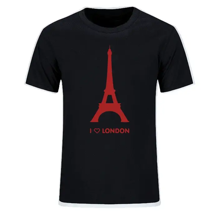 T-shirt humoristique en coton doux, hipster, estival et romantique, avec inscription I Love London,