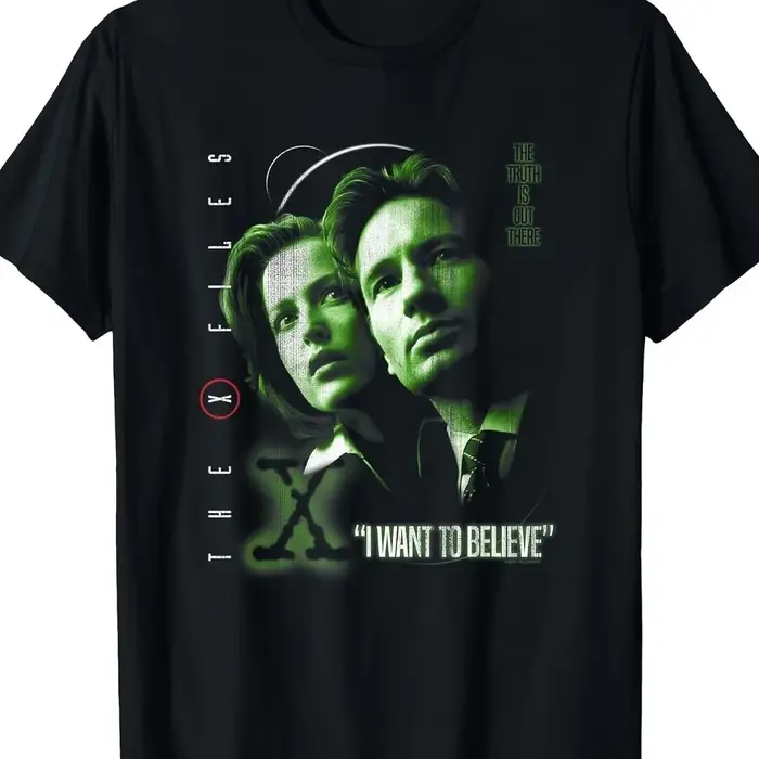 T-shirt imprimé « I Want To Believe "X-Files "