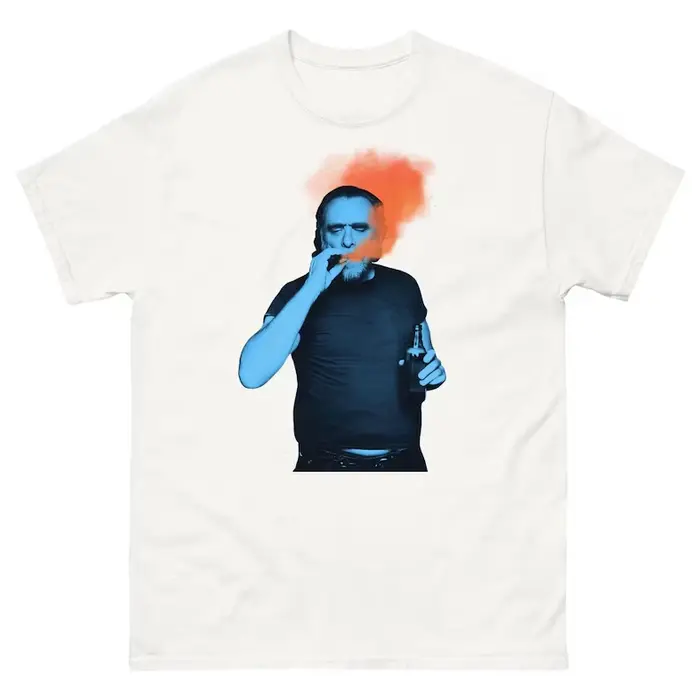 T-shirt graphique rétro Charles Bukowski