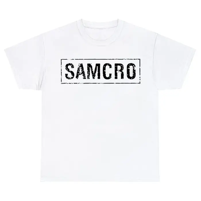 T-shirt manches courtes homme, estival et décontracté, en coton, avec imprimé SAMCRO de Sons of Anar