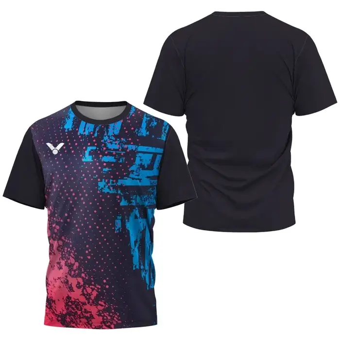 T-shirt respirant de badminton et de tennis, vêtements de sport à la mode pour hommes, haut pour hom