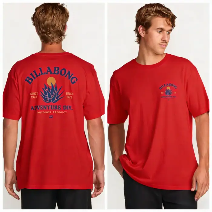 T-shirt en pur coton Billabong été 2026 pour homme
