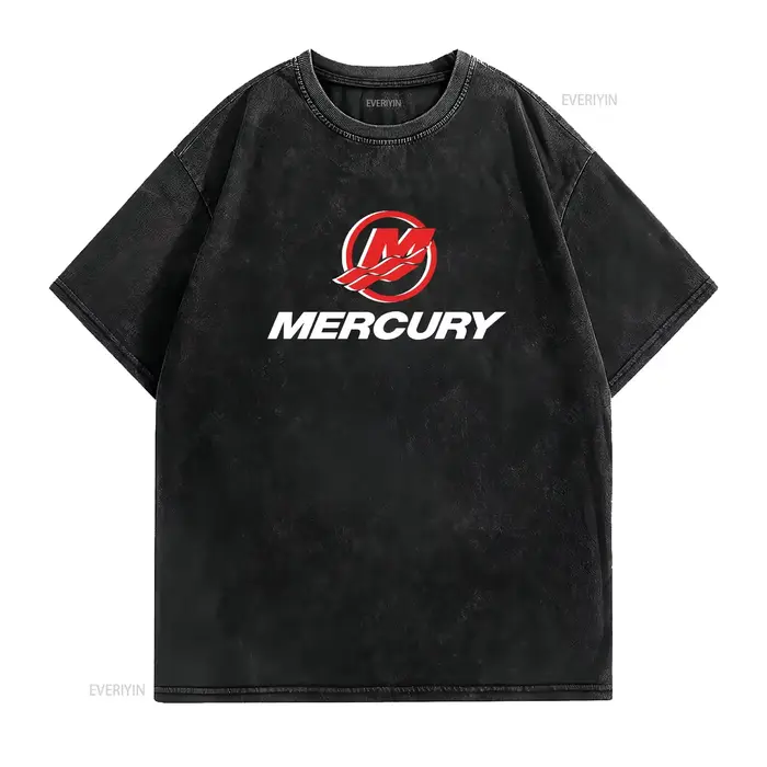 Mercury bateaux Marine t-shirt S 5XL vintage lavé doux décontracté confortable homme polyvalent élégant unisexe haut pour un usage quotidien