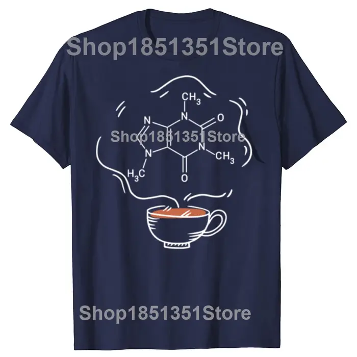 T-shirts graphiques amusants pour les amateurs de café, t-shirt décontracté à la mode pour hommes et